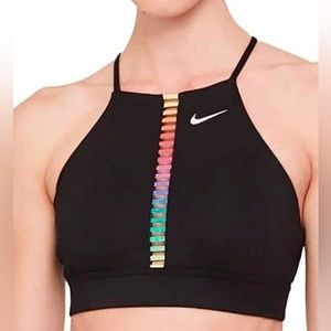Nike Black Indy Rainbow ladder sports bra